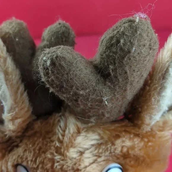 Vintage Rudolf The Red Nosed Reindeer Hand Puppet, By Animal Express, 70s - Picture 4 of 10